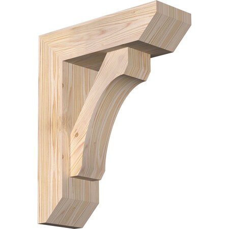 Ekena Millwork Legacy Slat Smooth Bracket w/ Offset Brace, Douglas Fir, 5 1/2"W x 16"D x 20"H BKT0604X16X20LEC06SDF